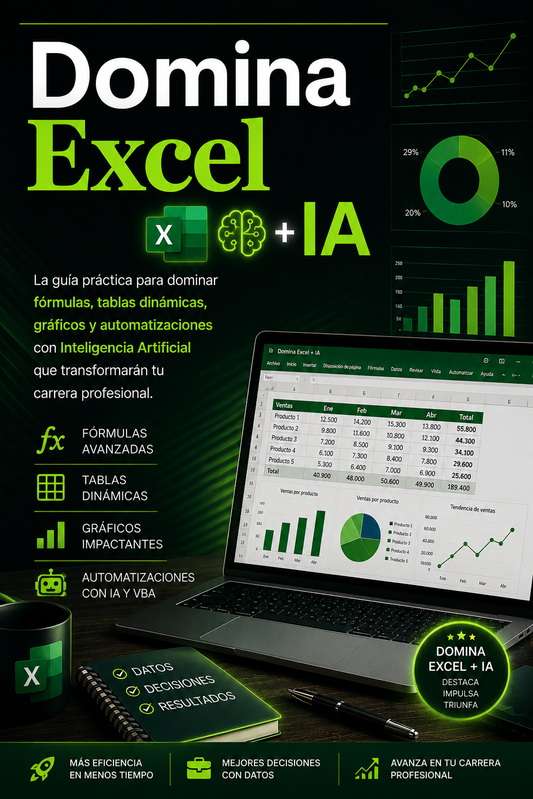 Domina Excel + 3 Bonos